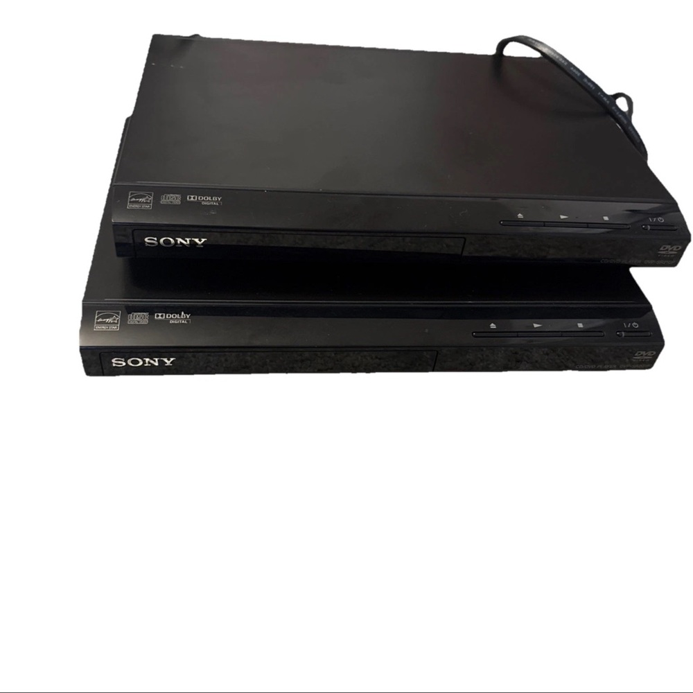 Lot Of 2 Sony DVD Players (DVP-SR201P) & DVP-SR210P No Remote-Box Tested Works